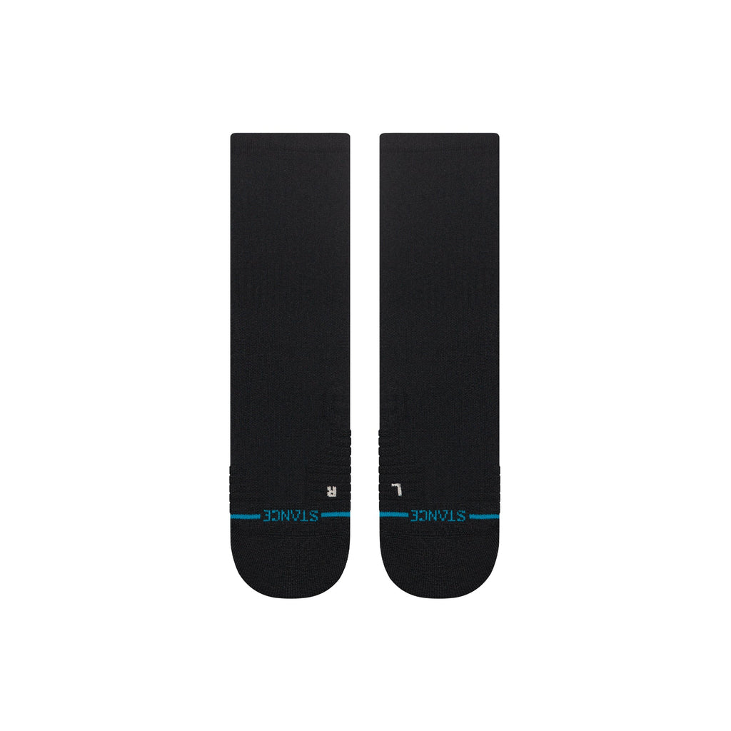 Icon Mid Solid Ribbed Crew Socks