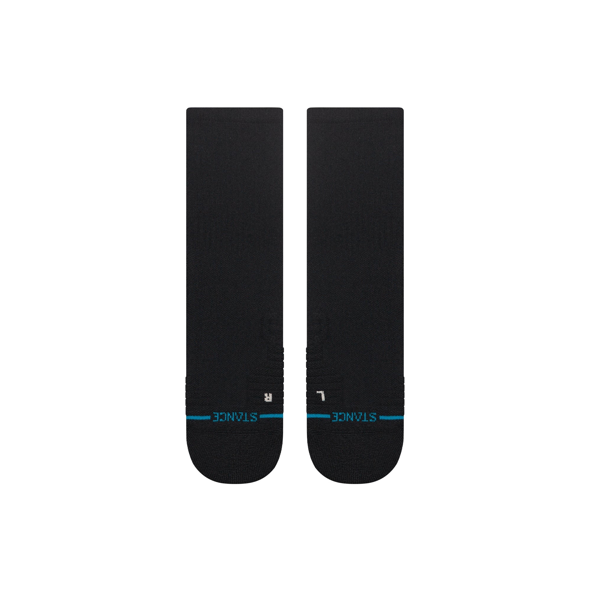 Icon Mid Solid Ribbed Crew Socks