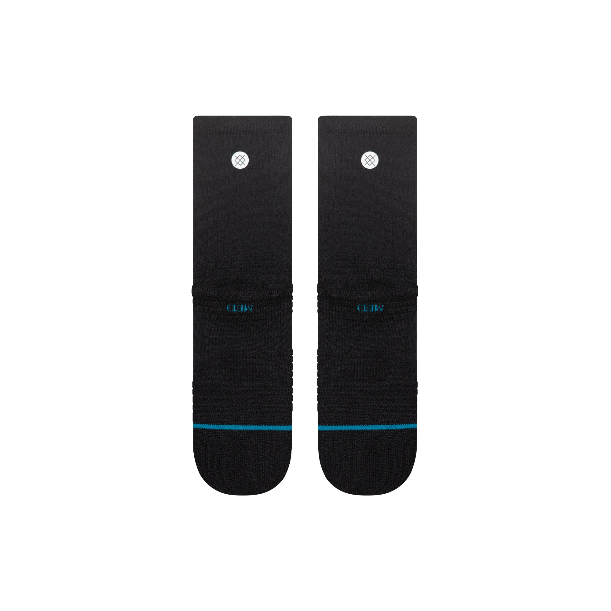 Icon Mid Solid Ribbed Crew Socks