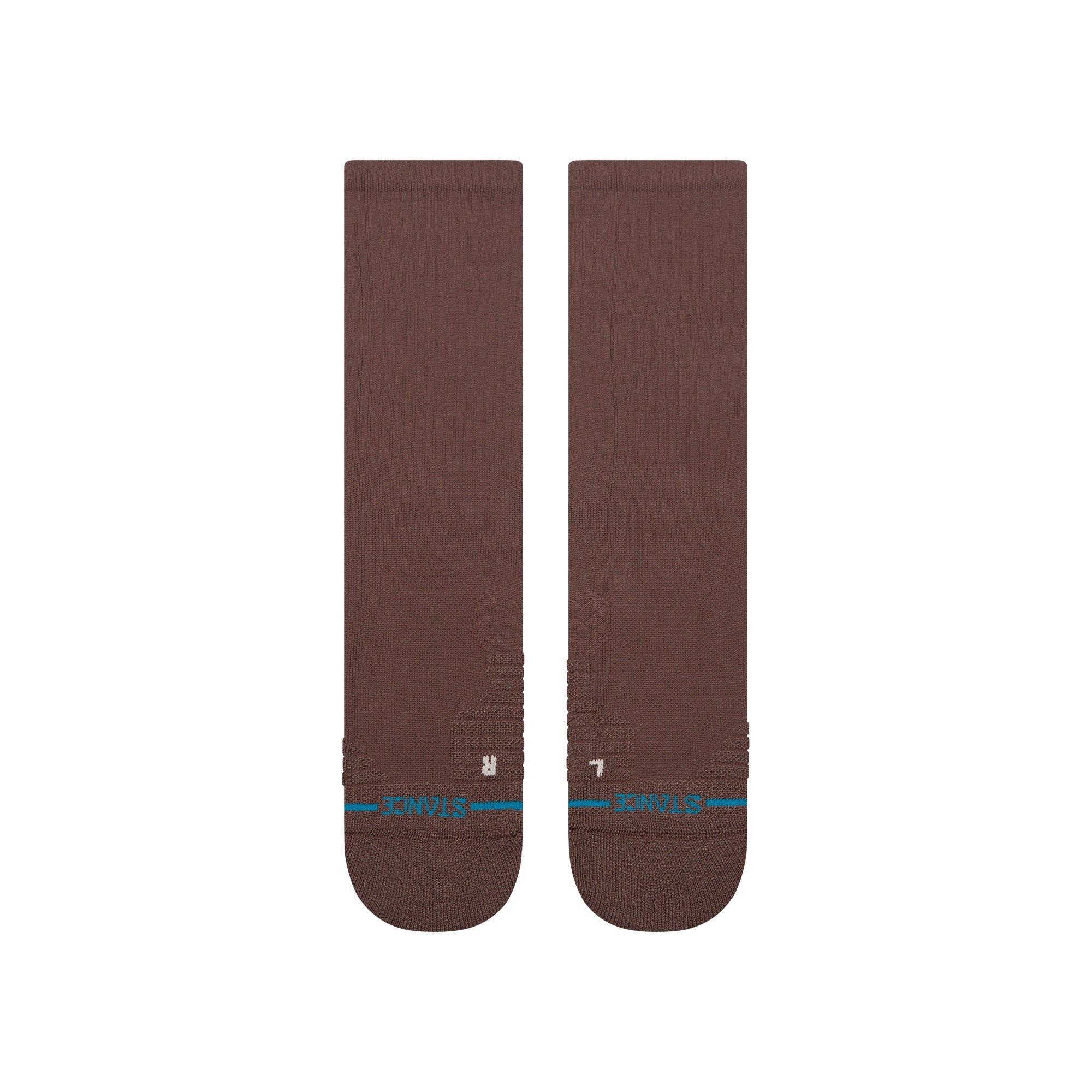 Icon Mid Solid Ribbed Crew Socks